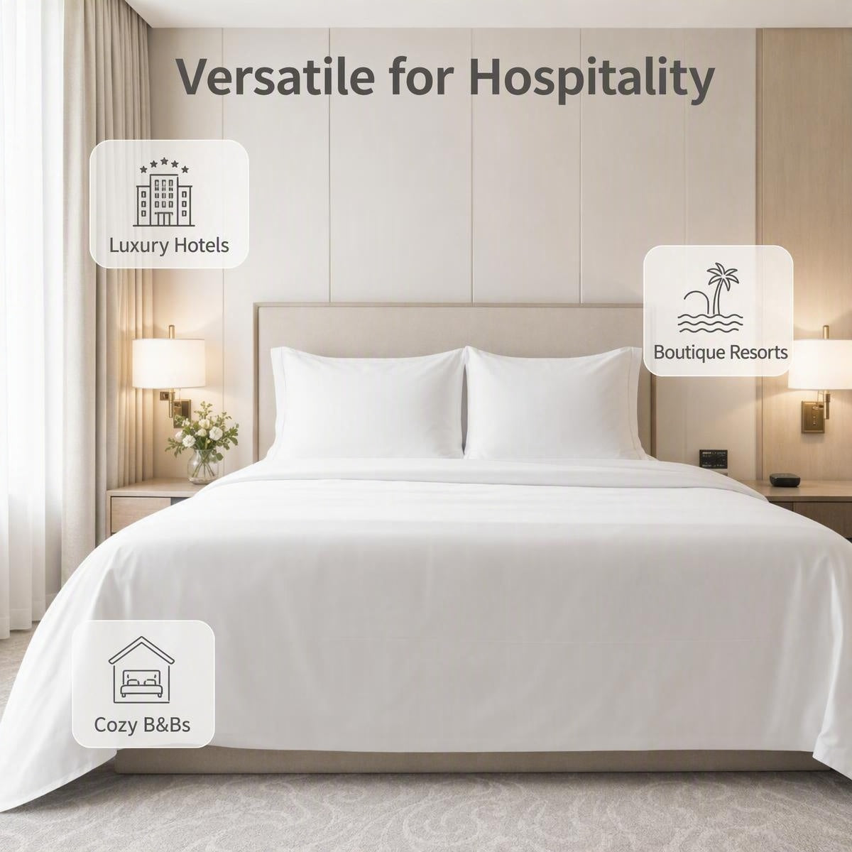 Hotel Bed Sheet | Custom Hospitality Bedding