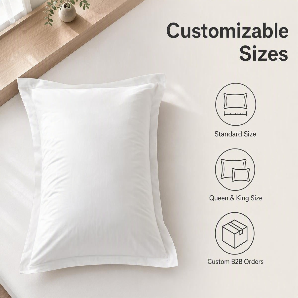 Hotel Pillowcase | Custom Hospitality Bedding