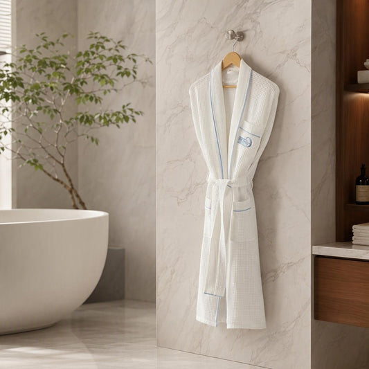 Hotel Waffle Bathrobe | Custom Hospitality Robes