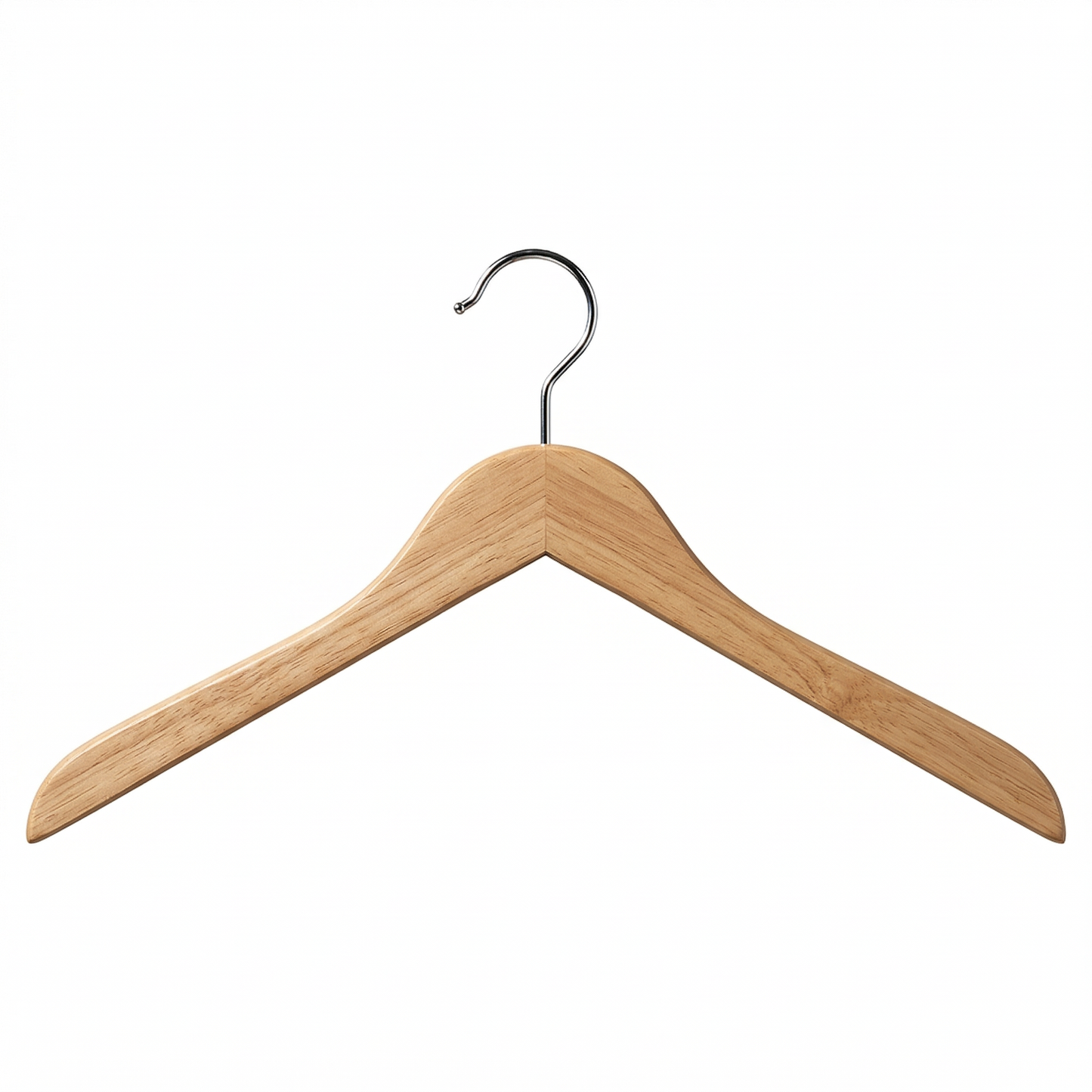 Hotel Solid Wood Hanger without Bar with 360° Rotating Round Hook